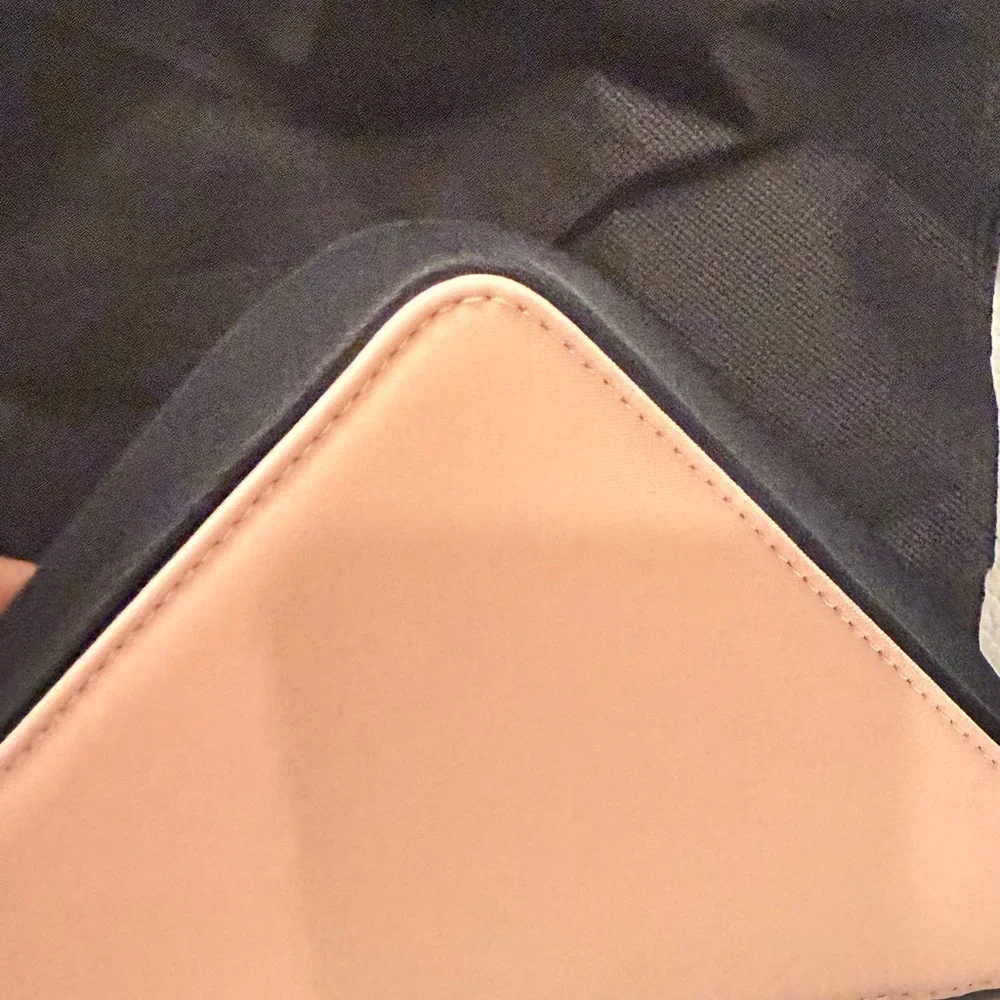 Prada Beauty Pink Triangle Cosmetic Case with Black Trim - Picture 4 of 4